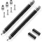 Stylus Pens for Touch Screens,  Fine Point Stylus Touch Screen Capacitive Stylus Pens for Ipad, Iphone, Tablet, Laptops and All Capacitive Touch Screens with 7 Replacement Tips - Black/Black