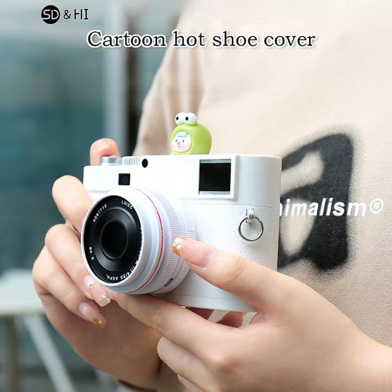 Cartoon Creative Hot Shoe Protection Cover SLR Camera Hot Shoe Cap Dustproof Cute Animal Photography Camera Accessories