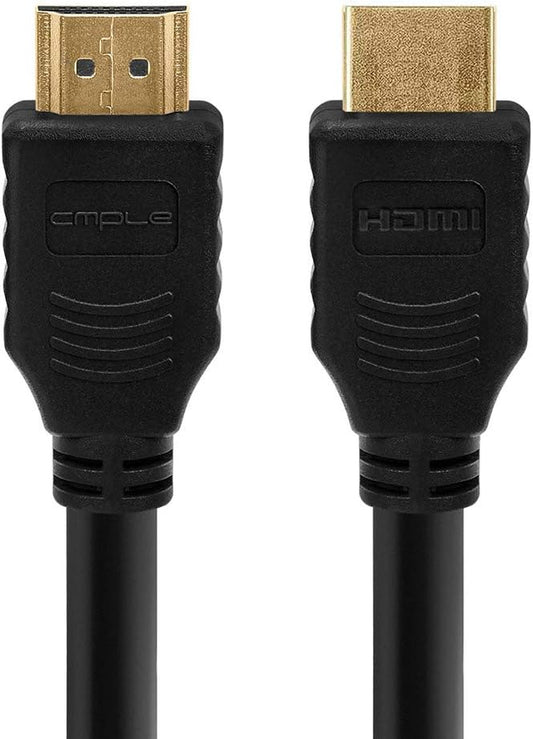 - HDMI Cable 3FT High Speed HDTV Ultra-Hd (UHD) 3D, 4K @60Hz, 18Gbps 28AWG HDMI Cord Audio Return 3 Feet Black