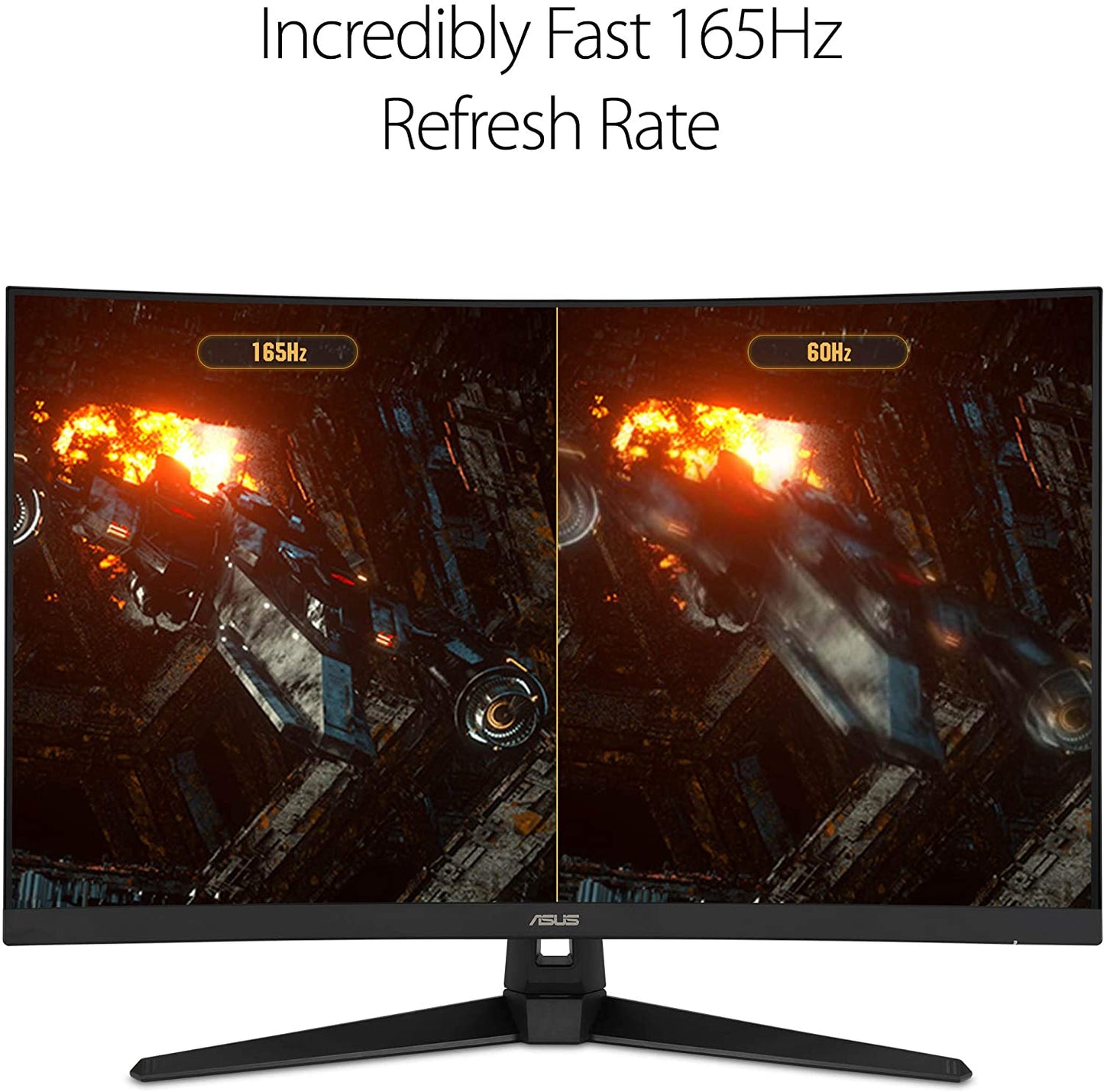 TUF Gaming VG328H1B 32” Curved Monitor, 1080P Full HD, 165Hz (Supports 144Hz), Extreme Low Motion Blur, Adaptive-Sync, Freesync Premium, 1Ms, Eye Care, HDMI D-Sub