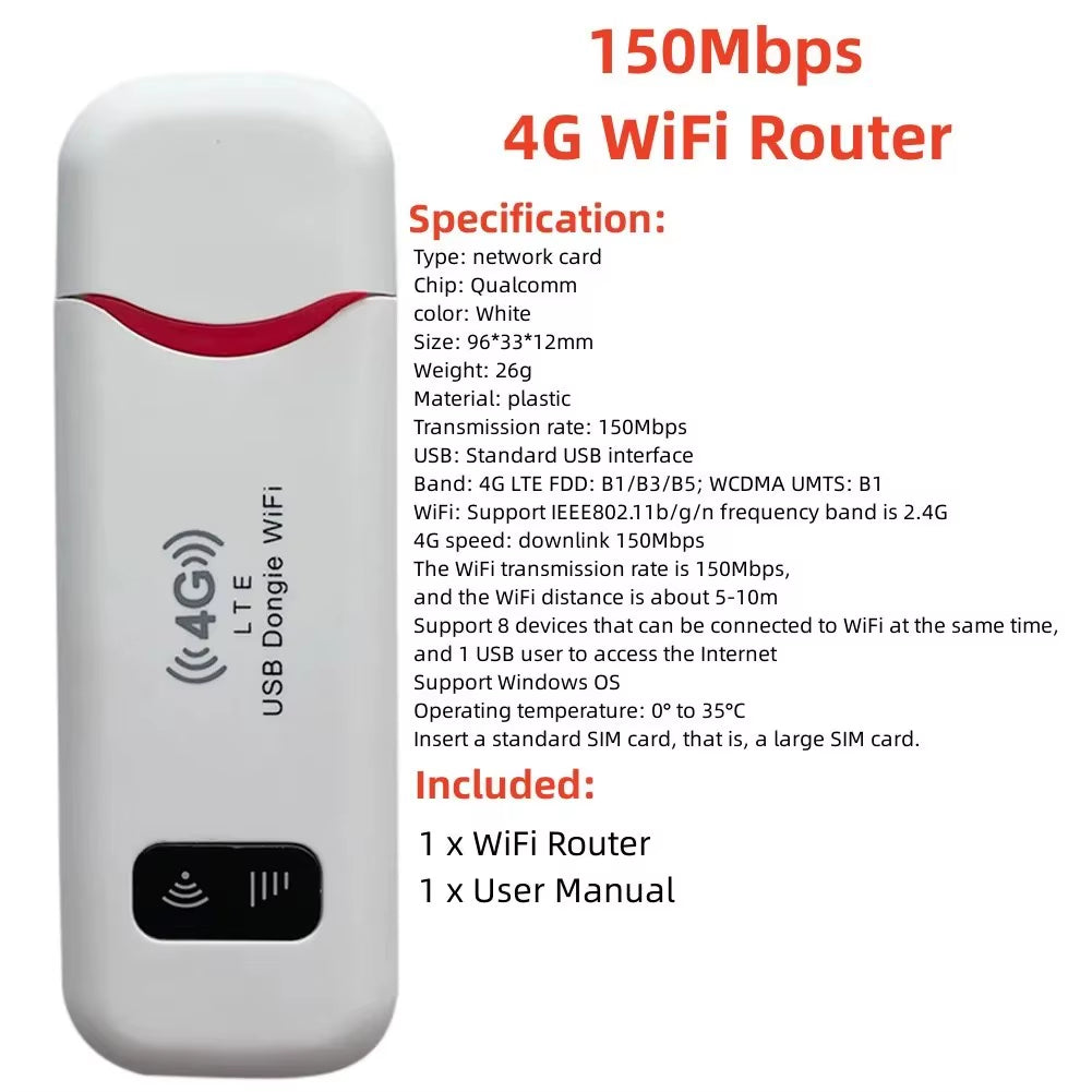 4G LTE Router Wireless Wifi Portable Modem 150Mbps 3000Mah Power Bank Car Mobile Wireless Router LCD Display SIM Card Router