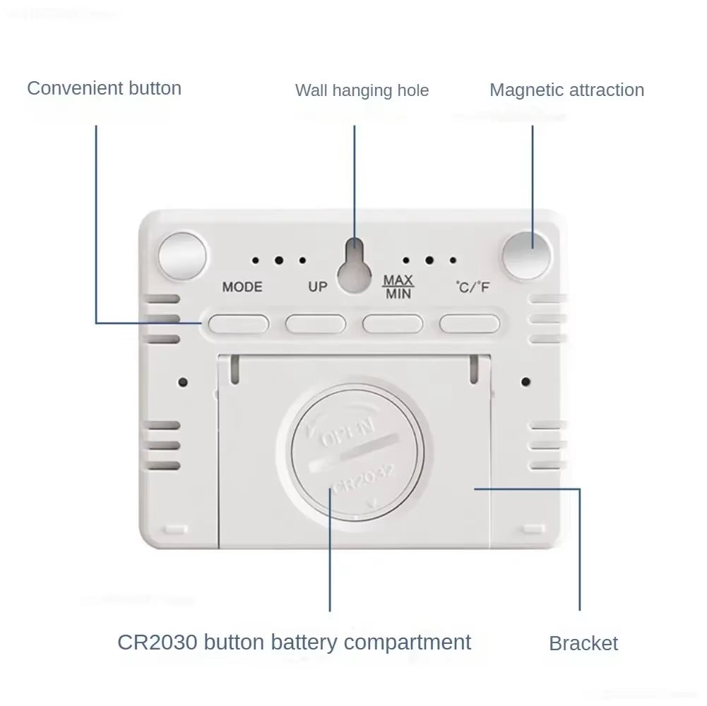 Xiaomi Multifunction Thermometer Hygrometer Automatic Electronic Temperature Humidity Monitor Clock Monitor Wall Monitor Clock