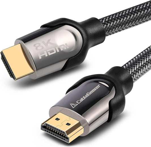 Long 8K HDMI 2.1 Cable 40FT, 48Gbps Ultra HD Lead High Speed Cord Connector, Supports 8K@60Hz, 4K@120Hz, Earc HDR10, HDCP 2.2/2.3 Dolby, VRR, Compatible with Fire Tv/Roku Tv/Ps5/Xbox X/Switch Etc