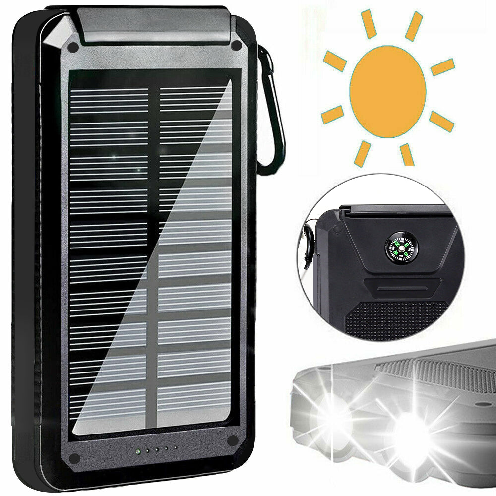 Super Solar Power Bank Charger USB Portable Charger Power Bank for Cell Phone