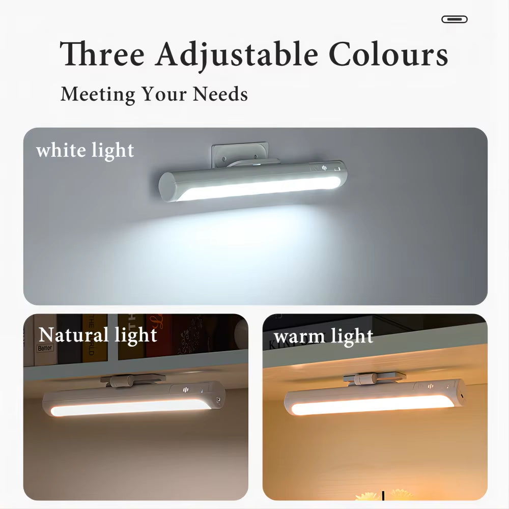 Desk Lamp Hanging Magnetic Table Lamp Led Usb Rechargeable Night Lights Stepless Dimming Cabinet Closet Wardrobe Cabinet Lights