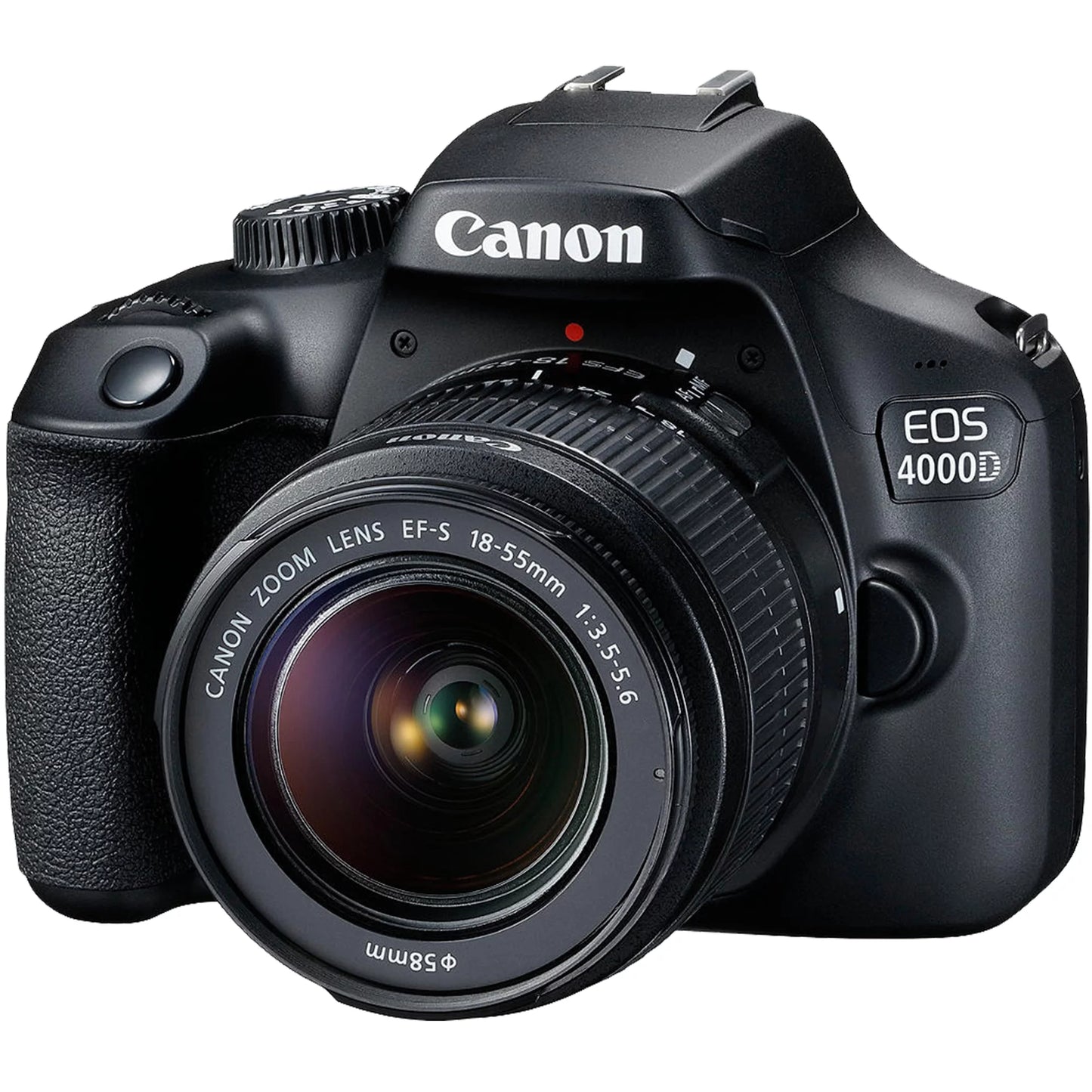 Canon EOS 4000D / Rebel T100 DSLR Camera + EF-S 18-55Mm Lens + Sandisk 64GB Memory Card +  Bundle